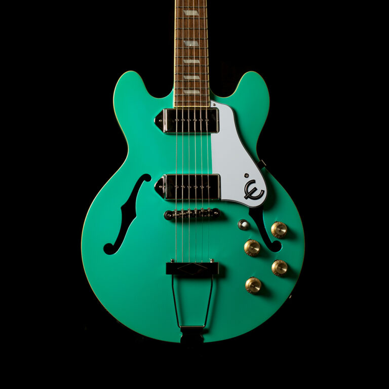 epiphone casino coupe in turquoise