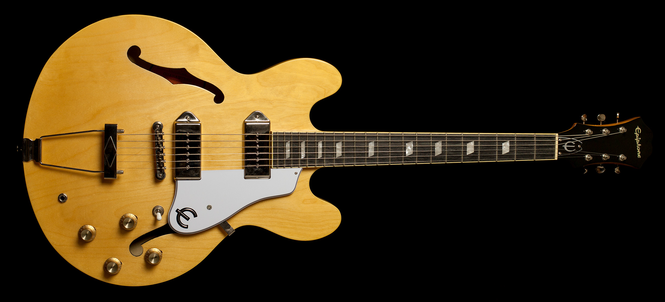 epiphone casino coupe electric guitar natural