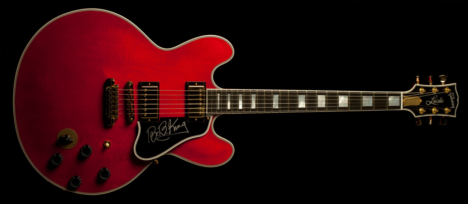 Gibson B.B. King Lucille Cherry Limited Run Signed By King - Gitarren Total