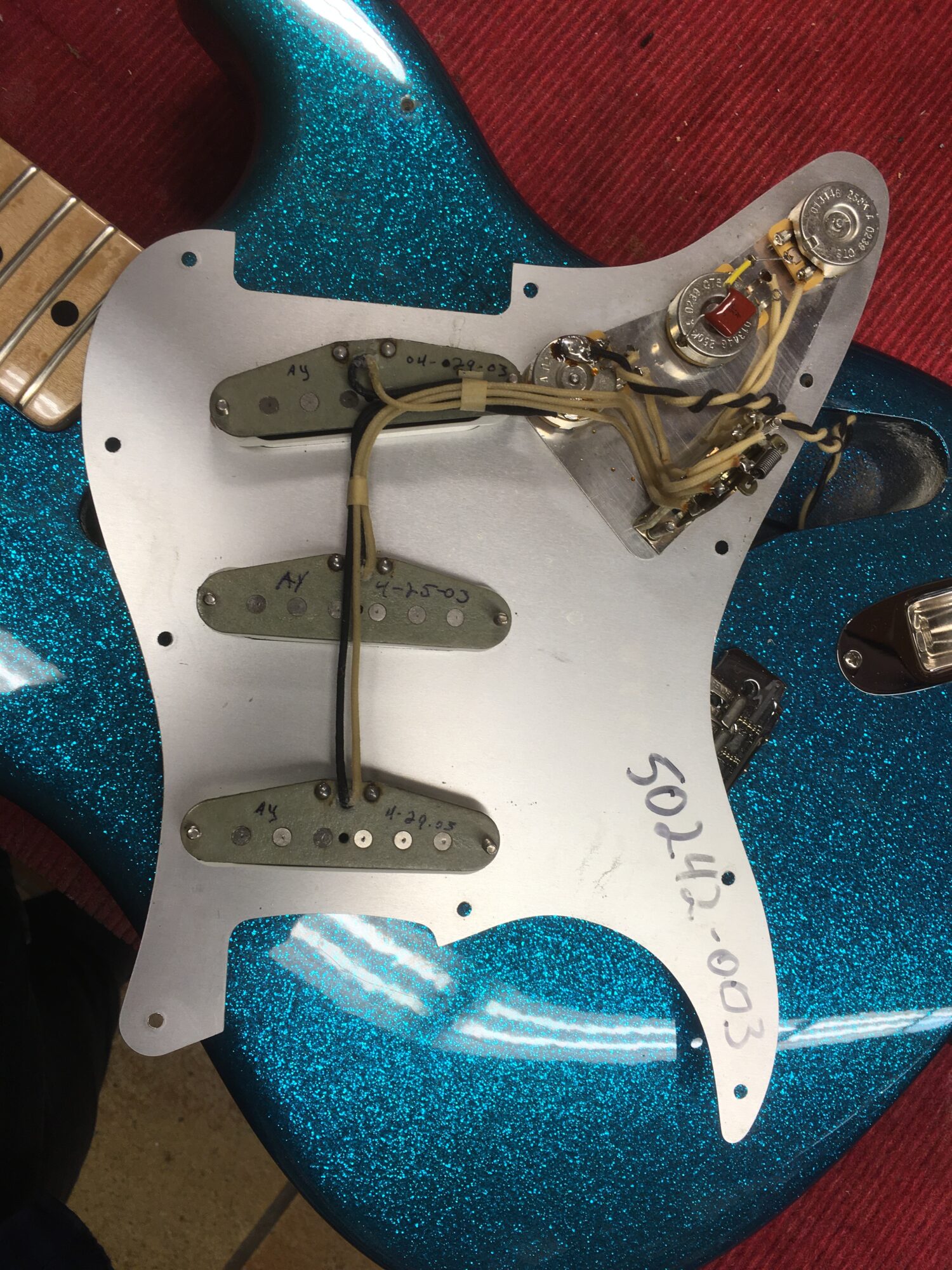 Fender Stratocaster '69 Sparkle Blue NOS 2003 – Bild 8