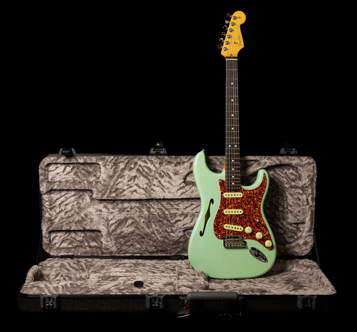 Fender Stratocaster American Professional II Thinline Transparent Surf Green – Bild 8