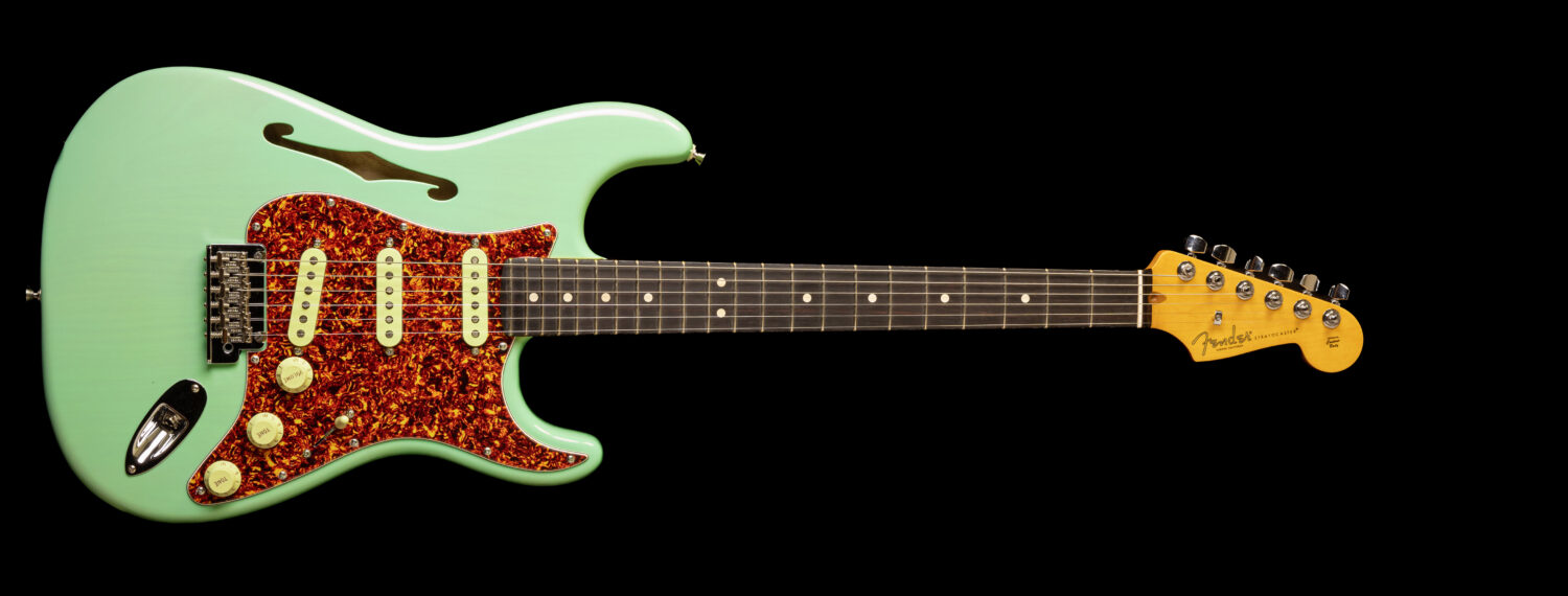 Fender Stratocaster American Professional II Thinline Transparent Surf Green