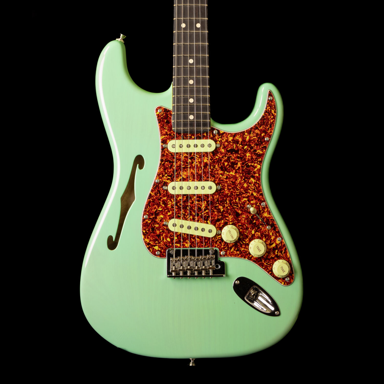 Fender Stratocaster American Professional II Thinline Transparent Surf Green – Bild 2