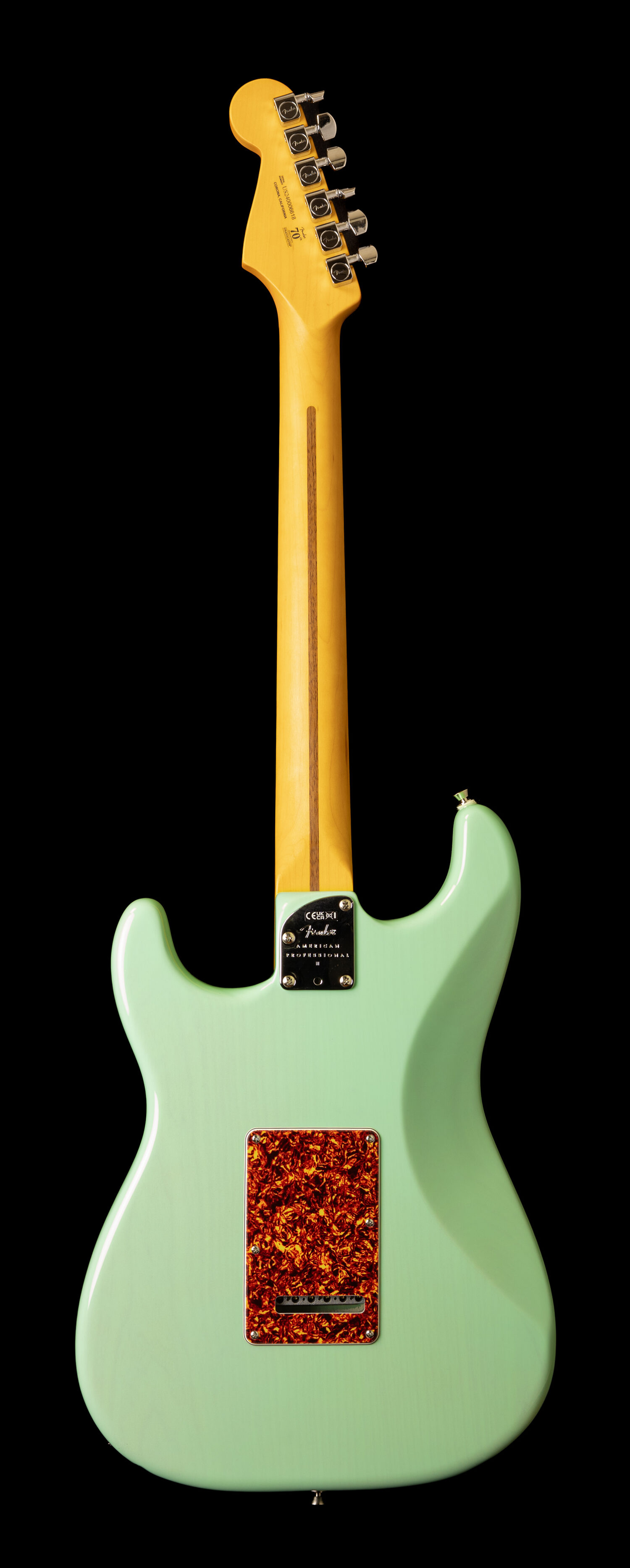 Fender Stratocaster American Professional II Thinline Transparent Surf Green – Bild 3