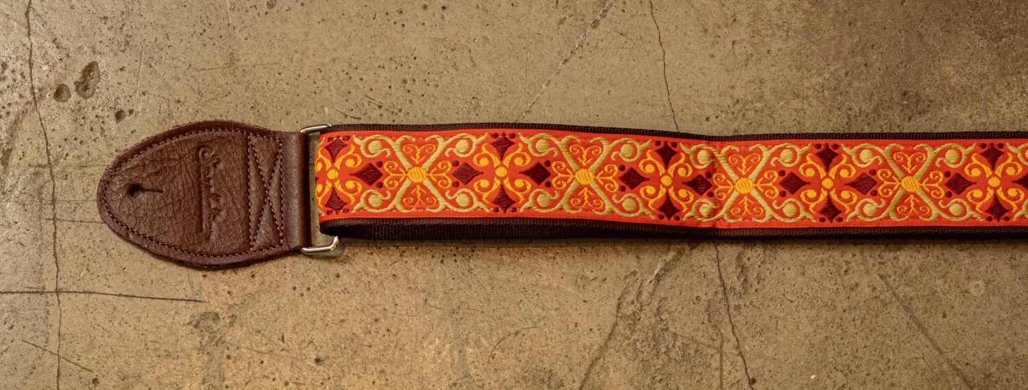 Souldier Strap Constantine Orange/Burgundy on Burgundy