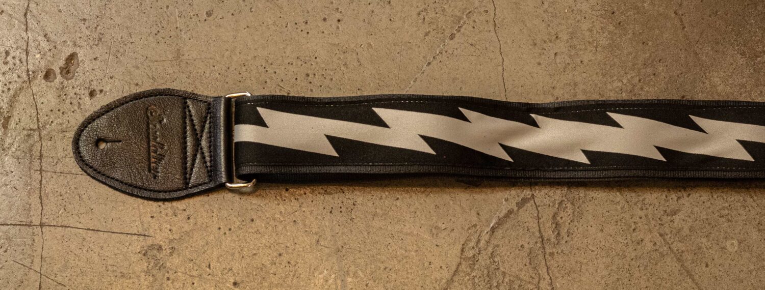 Souldier Strap Lightning Bolt Silver on Black