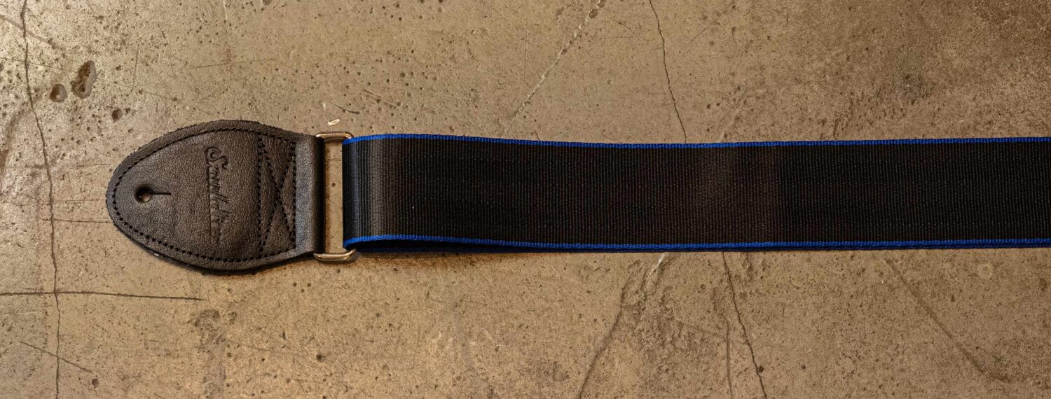 Souldier Strap Plain Blue on Black/Black