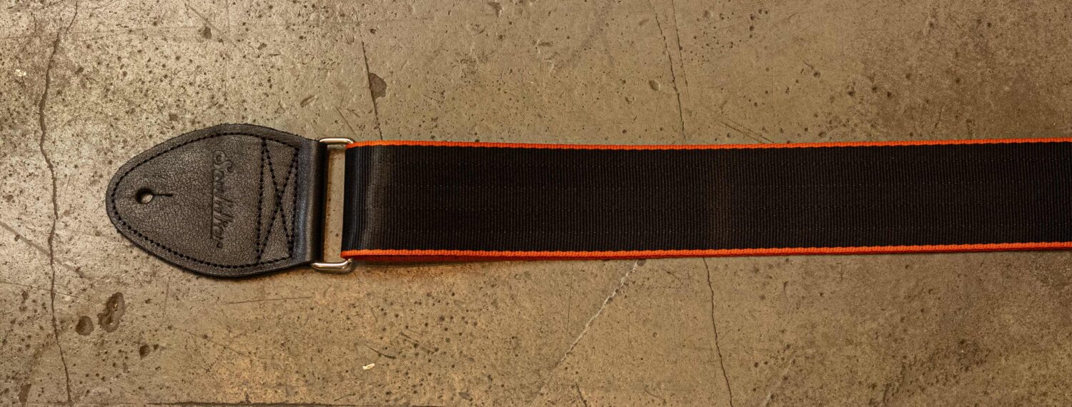 Souldier Strap Plain Orange on Black