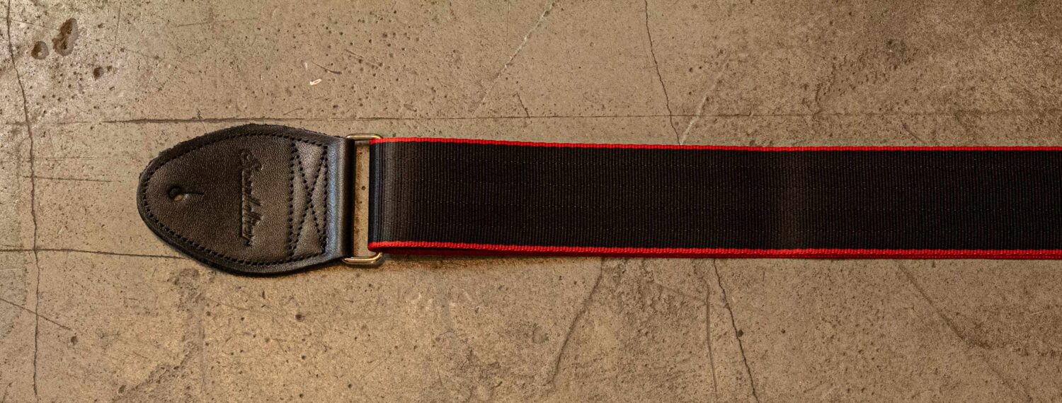 Souldier Strap Plain Red on Black/Black