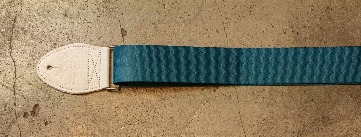 Souldier Strap Plain Turquoise/White