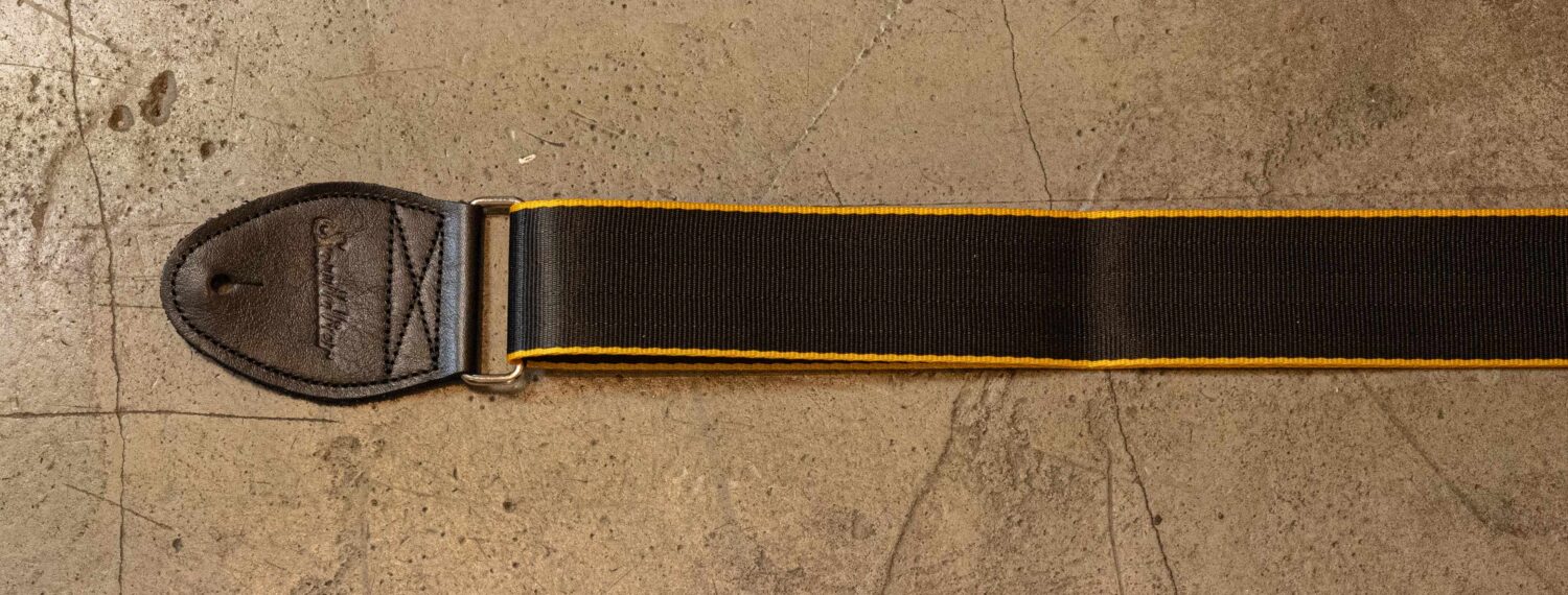 Souldier Strap Plain Yellow on Black/Black