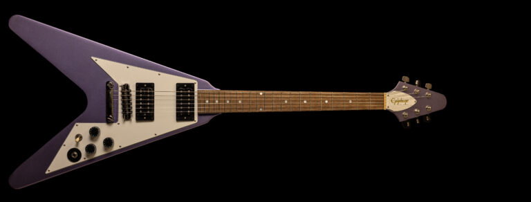 Epiphone Flying-V 1979 Kirk Hammett Purple Metallic