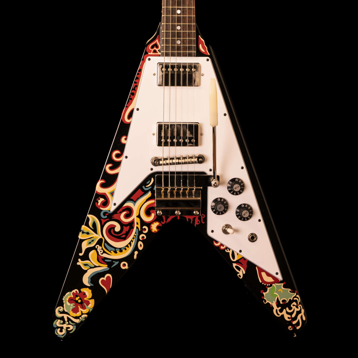 Epiphone Flying-V Jimi Hendrix "Love Drops" Ebony – Bild 2