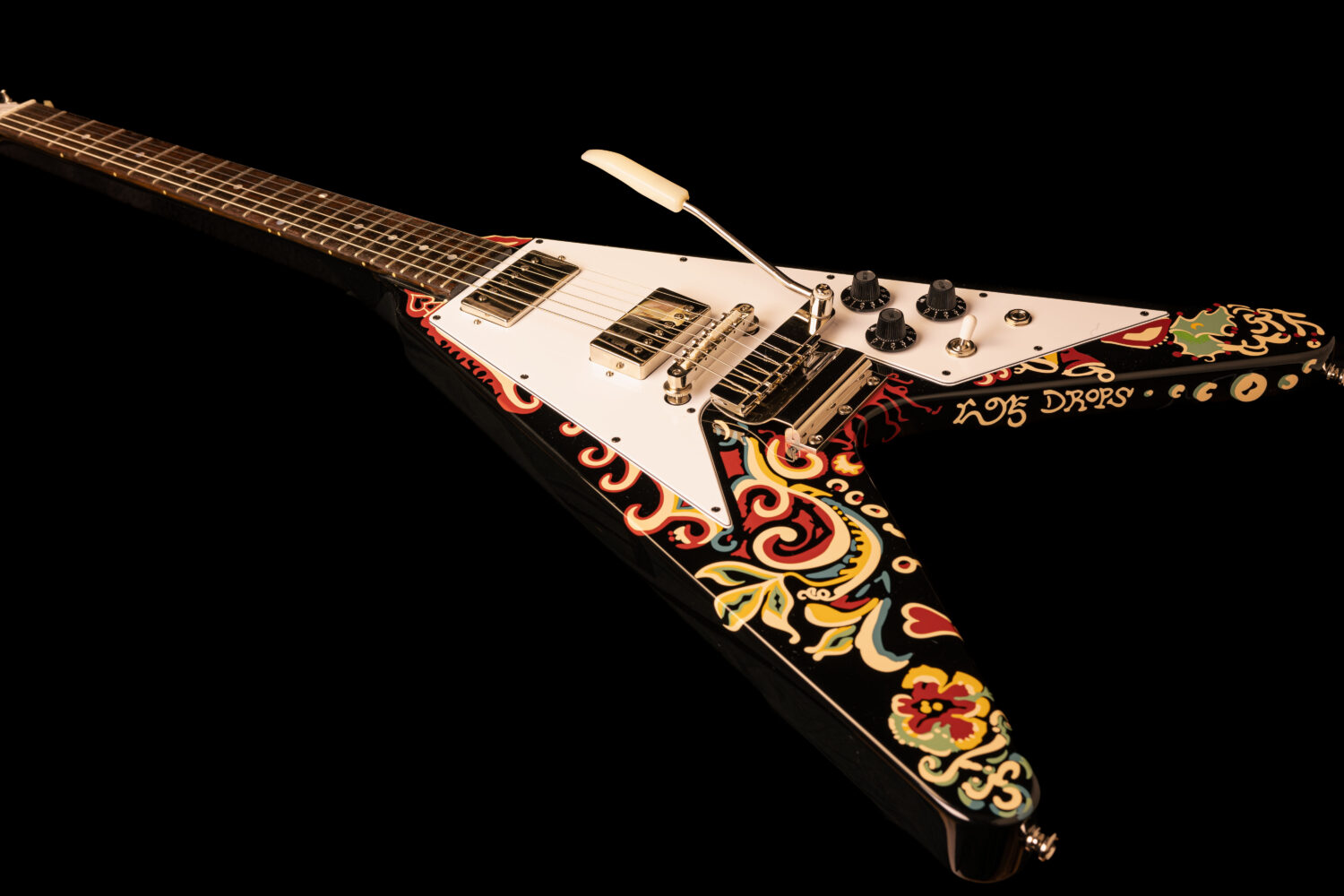 Epiphone Flying-V Jimi Hendrix "Love Drops" Ebony – Bild 5