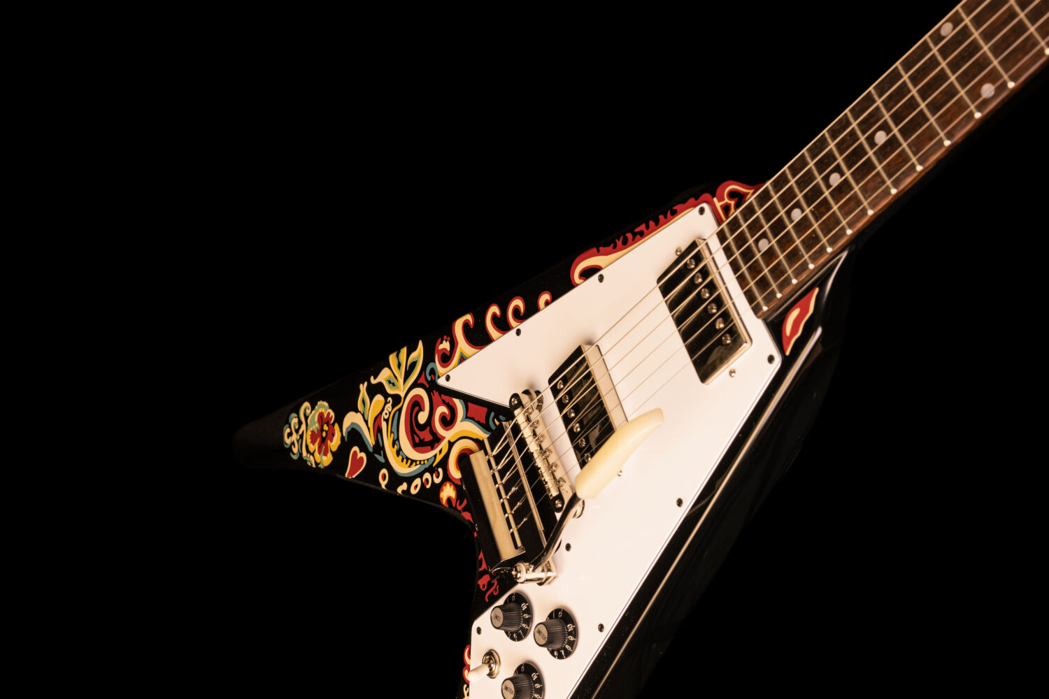 Epiphone Flying-V Jimi Hendrix "Love Drops" Ebony – Bild 6